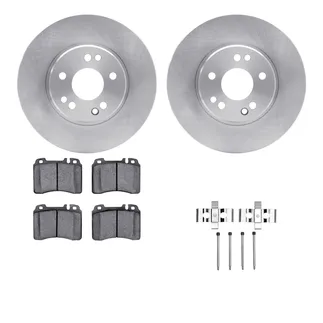 R1 Concepts WFWH1-63043 E- Line Series Brake Rotor W/ Ceramic Brake Pads & Hdw